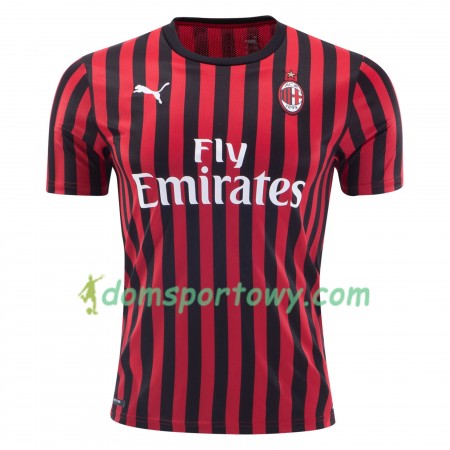 Koszulka AC Milan Domowe Koszulki Piłkarskie 2019-2020 Krótki Rękaw